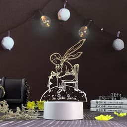image-3d night light three-dimensional creative plug-in cartoon jellyfish usb table lamp acrylic diy custom event net red gift
