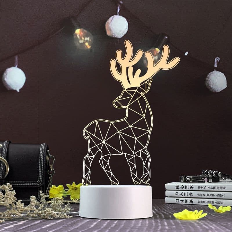 image-3d night light three-dimensional creative plug-in cartoon jellyfish usb table lamp acrylic diy custom event net red gift