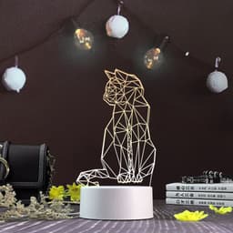 image-3d night light three-dimensional creative plug-in cartoon jellyfish usb table lamp acrylic diy custom event net red gift
