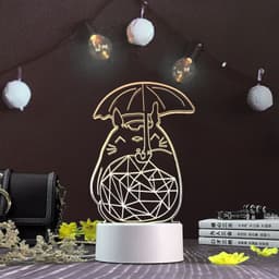 image-3d night light three-dimensional creative plug-in cartoon jellyfish usb table lamp acrylic diy custom event net red gift