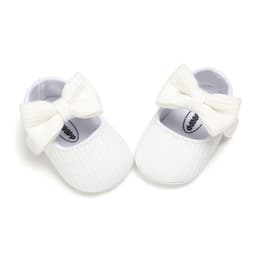 image-Spring and Autumn 0-1 year old woolen bow baby princess shoes toddler shoes baby shoes 1933