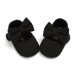 image-Spring and Autumn 0-1 year old woolen bow baby princess shoes toddler shoes baby shoes 1933