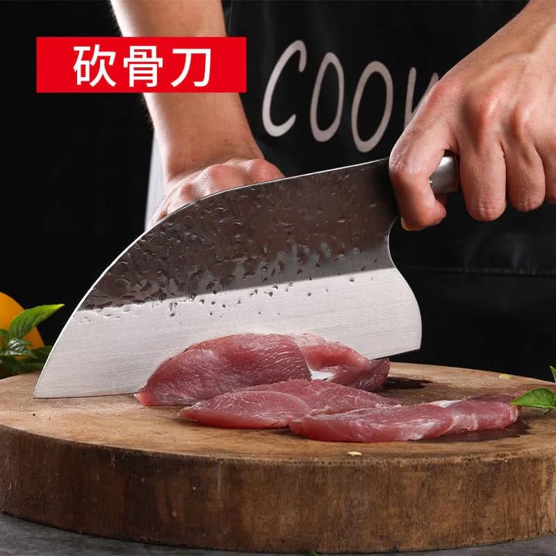 image-Forged kitchen knife chef's knife meat cutting boning knife household gift kitchen slicing stainless steel knives ladies knives