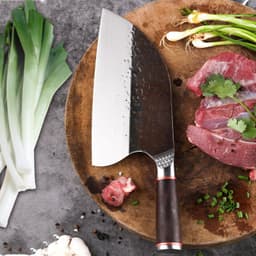 image-Forged kitchen knife chef's knife meat cutting boning knife household gift kitchen slicing stainless steel knives ladies knives