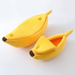 image-Factory direct sales pet supplies kennel banana cat kennel dog kennel winter warm deep sleep cat sleeping bag seamless generation