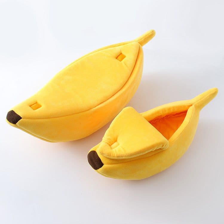image-Factory direct sales pet supplies kennel banana cat kennel dog kennel winter warm deep sleep cat sleeping bag seamless generation