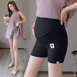 image-Factory wholesale 2021 pregnant women summer new three-point leggings 3 points kitten modal maternity pants