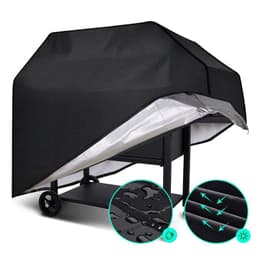 image-Cross-border spot BBQ grill cover 210d Oxford cloth waterproof, dustproof and sunscreen BBQ cover
