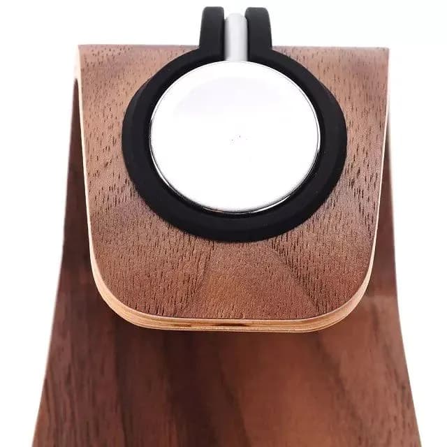 image-Bent Polywood Apple Watch Charger Holder