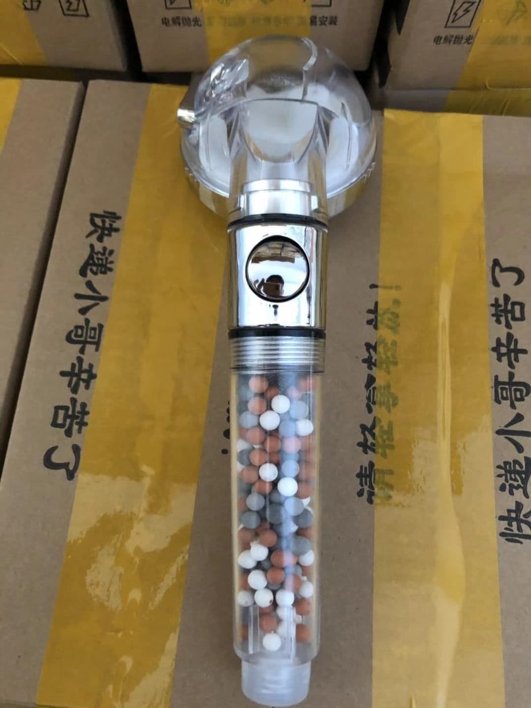 image-Negative ion shower head shower head booster shower head universal shower faucet shower