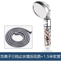 image-Negative ion shower head shower head booster shower head universal shower faucet shower