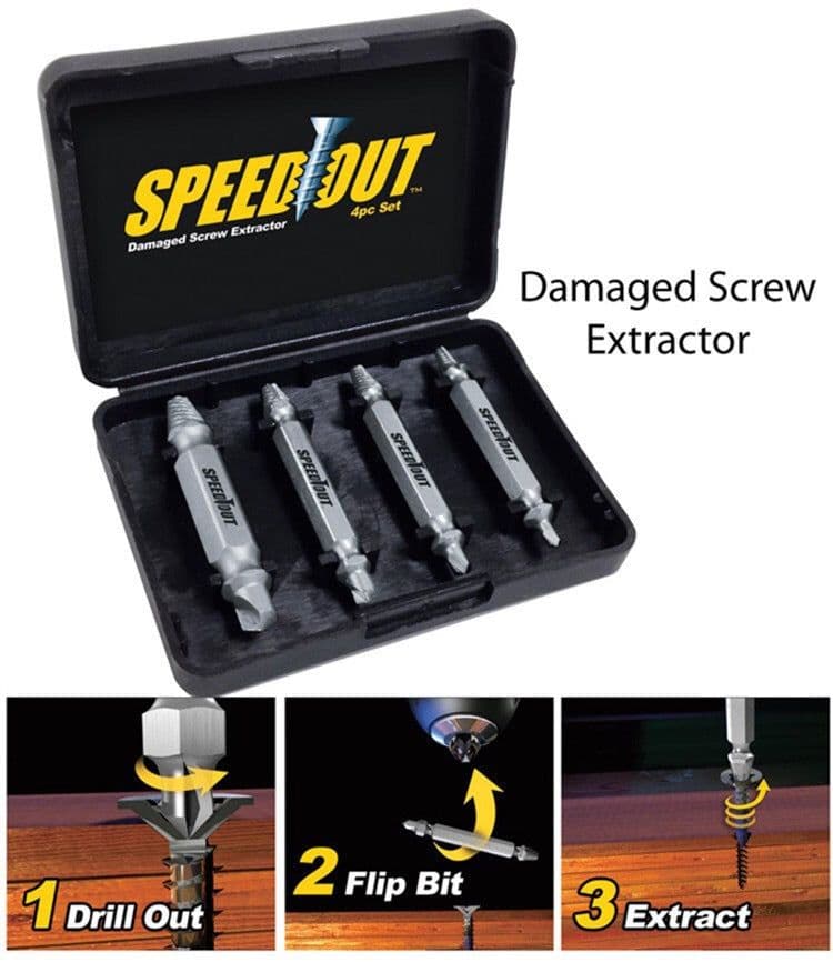 image-speed out high speed steel broken head screw screw bolt extractor screw removal tool factory direct sales