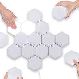 image-Quantum Combination Splicing Wall Light Smart Touch Sensor Light LED Honeycomb Aisle Bedroom Background Quantum Light