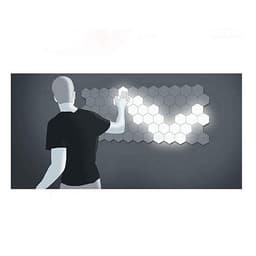 image-Quantum Combination Splicing Wall Light Smart Touch Sensor Light LED Honeycomb Aisle Bedroom Background Quantum Light