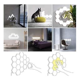 image-Quantum Combination Splicing Wall Light Smart Touch Sensor Light LED Honeycomb Aisle Bedroom Background Quantum Light