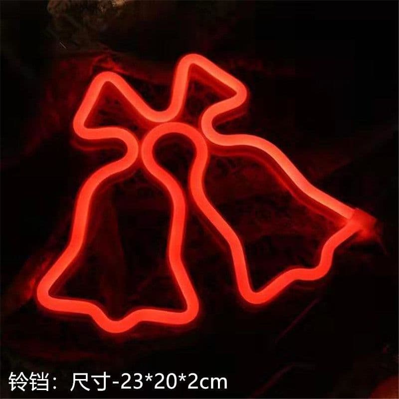 image-Amazon cross-border explosion of LED neon lights with lightning love shape lights Christmas bar decoration lights