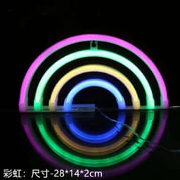 image-Amazon cross-border explosion of LED neon lights with lightning love shape lights Christmas bar decoration lights