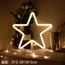 image-Amazon cross-border explosion of LED neon lights with lightning love shape lights Christmas bar decoration lights