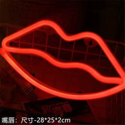 image-Amazon cross-border explosion of LED neon lights with lightning love shape lights Christmas bar decoration lights