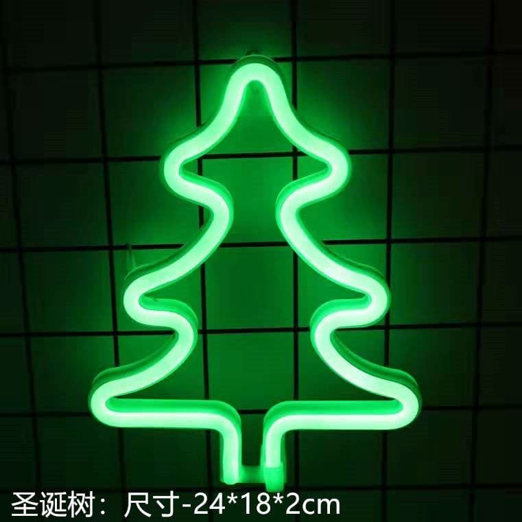 image-Amazon cross-border explosion of LED neon lights with lightning love shape lights Christmas bar decoration lights
