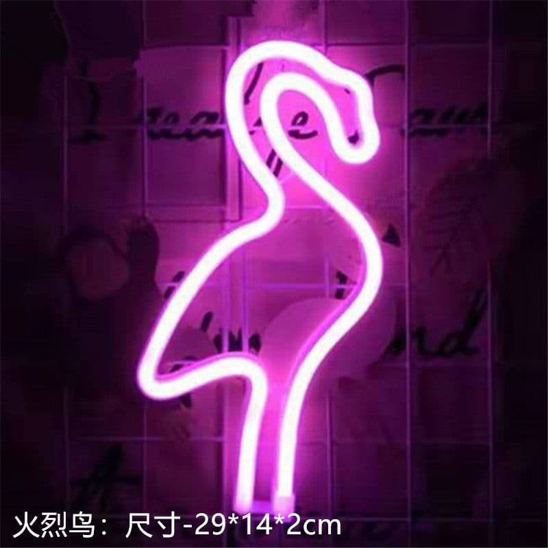 image-Amazon cross-border explosion of LED neon lights with lightning love shape lights Christmas bar decoration lights