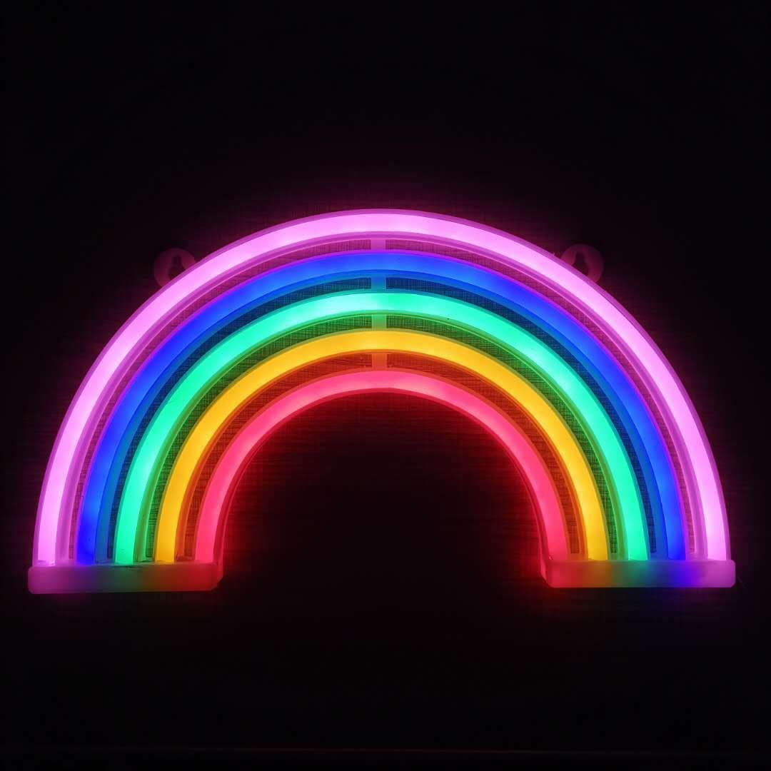 image-Amazon cross-border explosion of LED neon lights with lightning love shape lights Christmas bar decoration lights