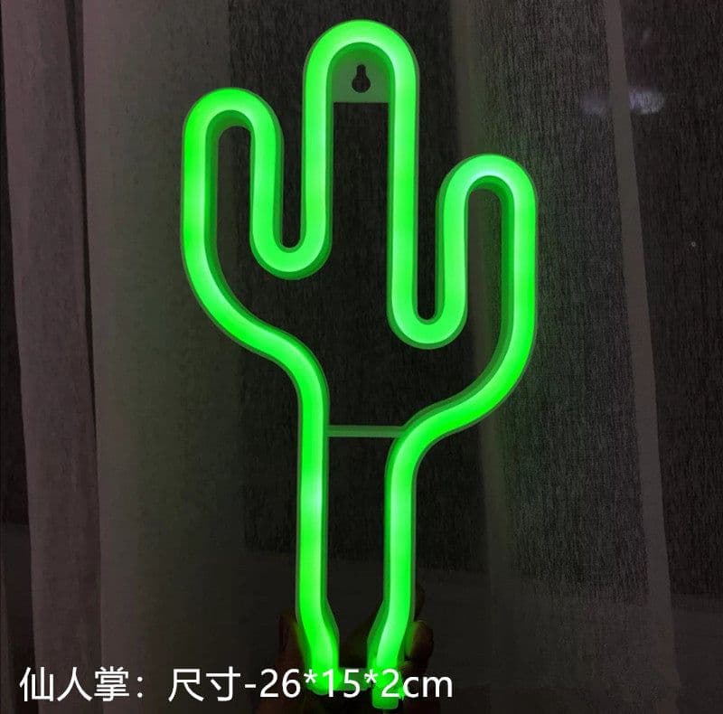 image-Amazon cross-border explosion of LED neon lights with lightning love shape lights Christmas bar decoration lights