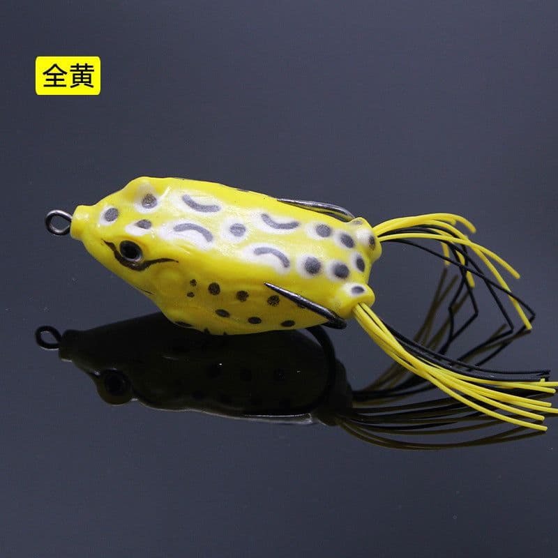 image-Lei Frog Lei Qiang Luya Bait Five Sets of Fake Bait Double Hooks Black Bait Blackfish Fishing Tackle Factory Wholesale