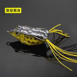 image-Lei Frog Lei Qiang Luya Bait Five Sets of Fake Bait Double Hooks Black Bait Blackfish Fishing Tackle Factory Wholesale