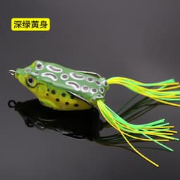 image-Lei Frog Lei Qiang Luya Bait Five Sets of Fake Bait Double Hooks Black Bait Blackfish Fishing Tackle Factory Wholesale