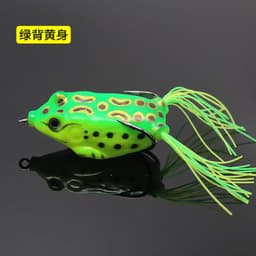 image-Lei Frog Lei Qiang Luya Bait Five Sets of Fake Bait Double Hooks Black Bait Blackfish Fishing Tackle Factory Wholesale