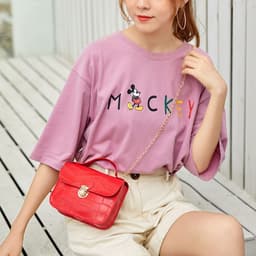 image-Factory direct women's bag 2020 new trend fashion women's shoulder bag crocodile pattern ladies messenger chain small bag