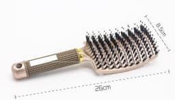 image-Bristle Hair Brush - Detangler Massage Comb