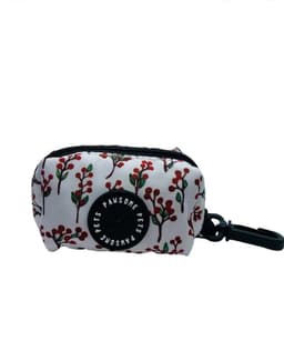 image-WASTE BAG HOLDER-RED FLORAL