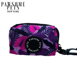 image-WASTE BAG HOLDER- HAWAII PURPLE FLORAL