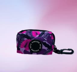 image-WASTE BAG HOLDER- HAWAII PURPLE FLORAL