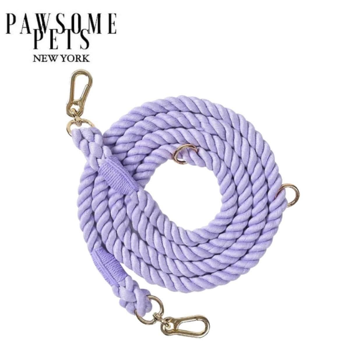 image-HANDS FREE DOG ROPE LEASH - PURPLE LOVE