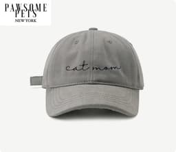 image-CAT MOM HAT - GREY