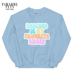 image-SWEATSHIRT - RESCUED IS MY FAVOURITE BREED