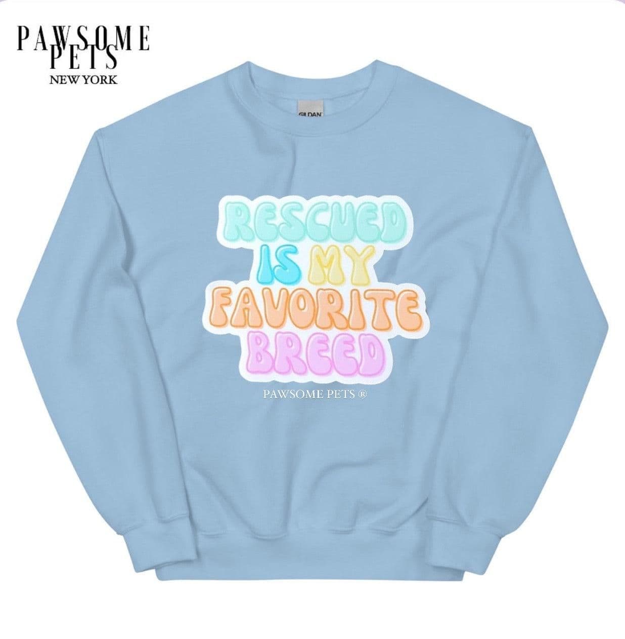 image-SWEATSHIRT - RESCUED IS MY FAVOURITE BREED