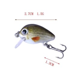 image-Mini Crankbait fishing lures 2.7CM 1.5G bait boxed Set