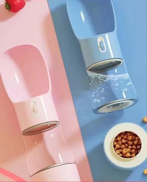 image-2 IN 1 PORTABLE PET FEEDER - LIGHT GREY