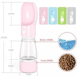 image-2 IN 1 PORTABLE PET FEEDER - LIGHT GREY
