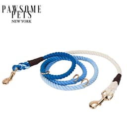 image-HANDS FREE DOG ROPE LEASH - OMBRE DARK BLUE