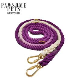 image-HANDS FREE DOG ROPE LEASH - OMBRE PURPLE