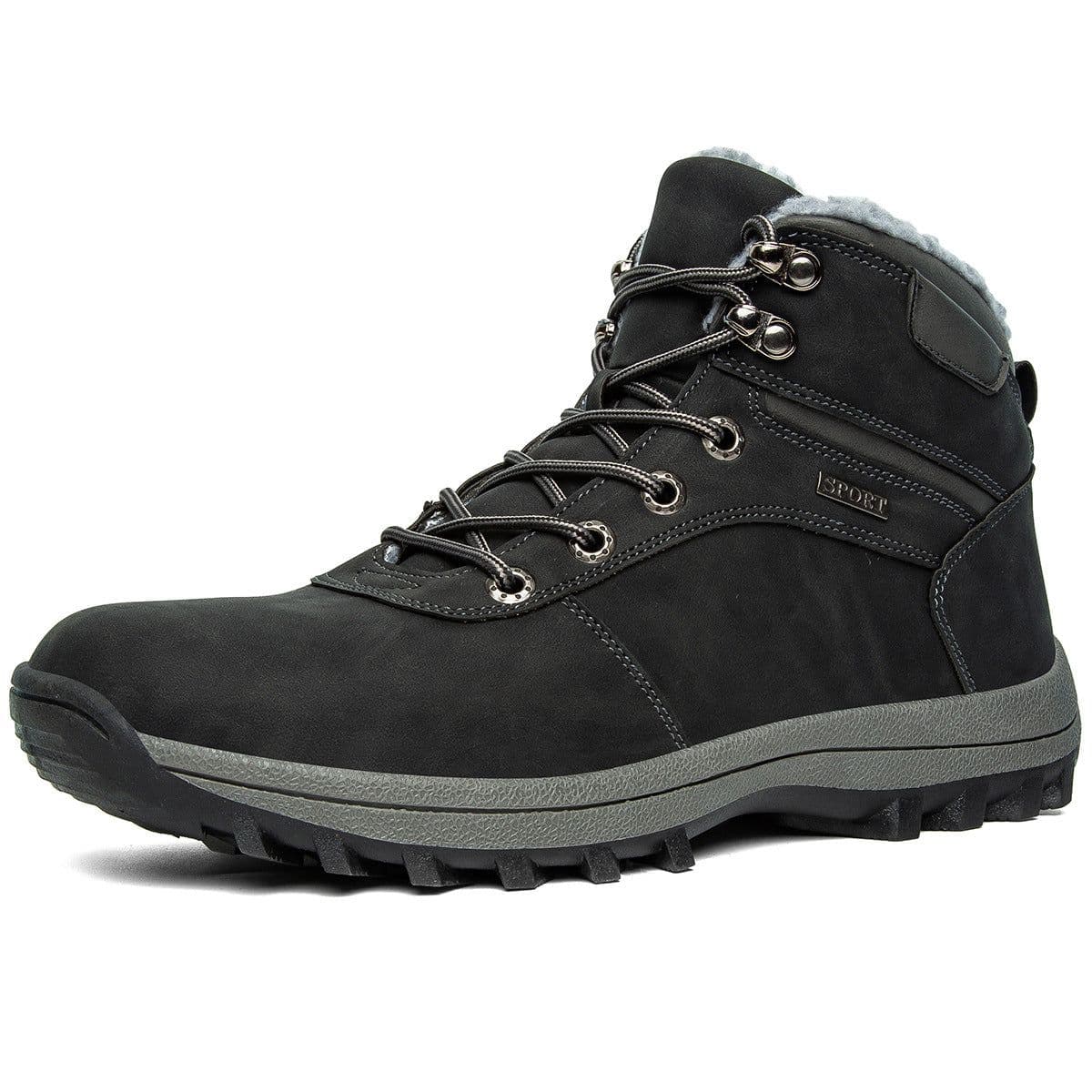 image-Winter large size cotton shoes for men plus velvet men's shoes snow boots for men outdoor sports hiking sports mountaineering shoes wholesale dropshipping