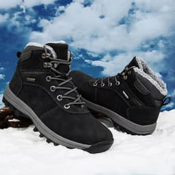 image-Winter large size cotton shoes for men plus velvet men's shoes snow boots for men outdoor sports hiking sports mountaineering shoes wholesale dropshipping