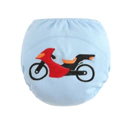 image-Cloth Diaper Pull-Up Pants - Cotton 1-3Y Goldfish
