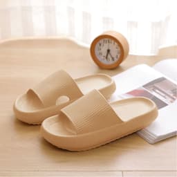image-Thick-soled slippers female summer fashion indoor and outdoor wear couple soft-soled bathroom home household rubber EVA sandals and slippers men