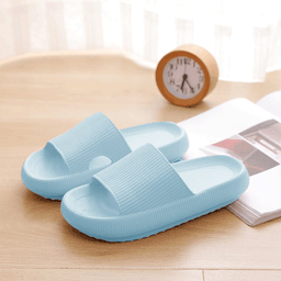 image-Thick-soled slippers female summer fashion indoor and outdoor wear couple soft-soled bathroom home household rubber EVA sandals and slippers men